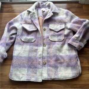 Giani bini plaid oversize jacket Shacket XS